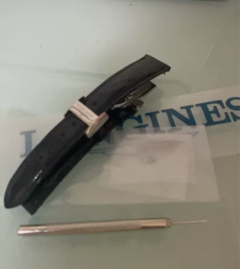 浪琴表带黛绰维纳L5.255女款方形手表带...