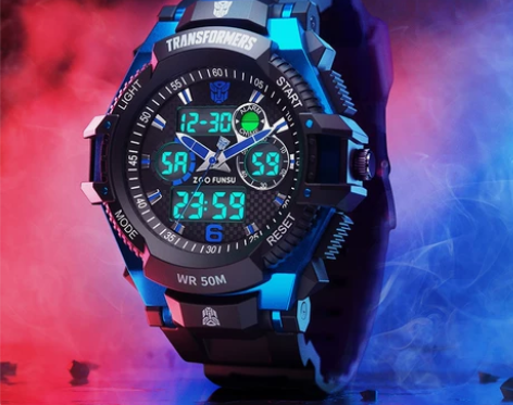 正港ZGOx变形金刚儿童手表男孩初中小学生...