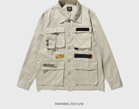 PIANNING 19AW工装外套男秋冬迷...