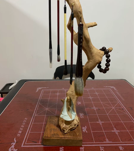 毛笔架，手工笔架，挂笔架，杜鹃根笔架，挂架...