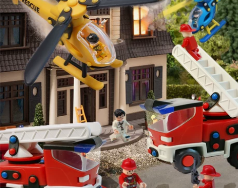 主战消防车玩具云梯儿童男孩系列大号模型喷水...