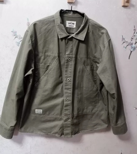 上弹工装 美式复古工装衬衫男  L码 仅试...