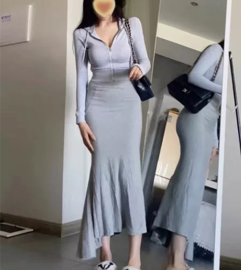 鱼尾裙 半身裙 韩版修身a型包臀裙 超好看...