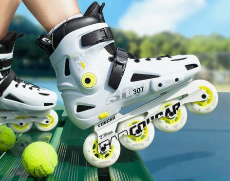 【健康节价】美洲狮平花轮滑鞋女生大学生溜冰...