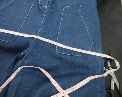 背带牛仔裤 可爱元气少女尺寸卡图长度可调节