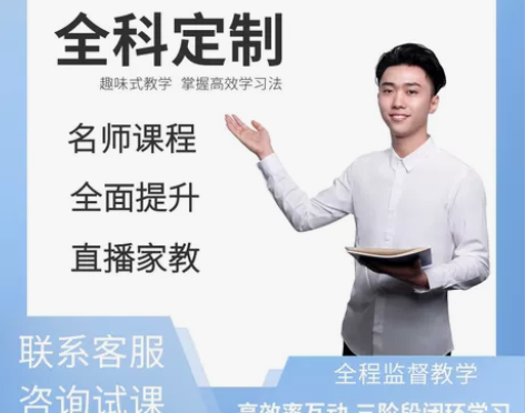 会员网上家教线上一对一高中辅导教学数学英语...