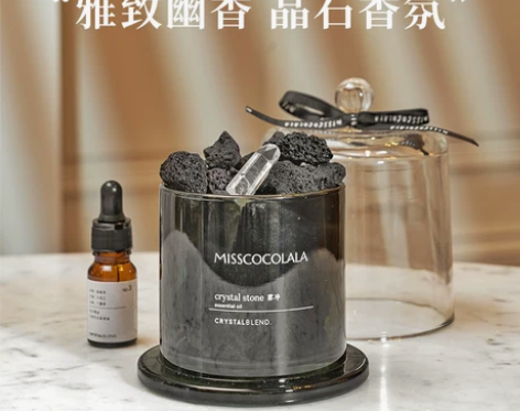 扩香石香薰晶石礼盒摆件家用室内卧室水晶精油...