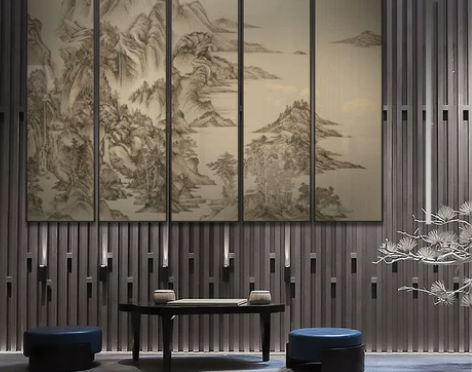 装饰画 装饰画挂画新中式山水客厅沙发背景墙...