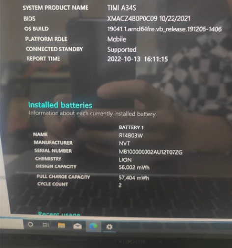 小米笔记本pro14锐龙版R7-5800 ...