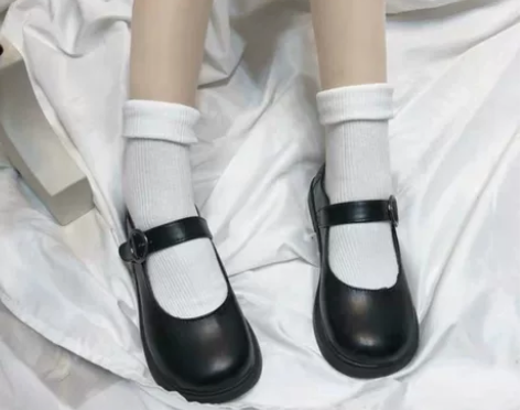 软妹可爱小皮鞋日系圆头女学生百搭娃娃鞋平底...