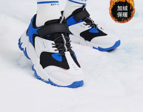 全新安踏男童中大童加绒运动鞋 二棉鞋 全新...