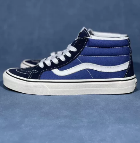 新款Vans SK8-MID 中帮牛仔蓝 ...