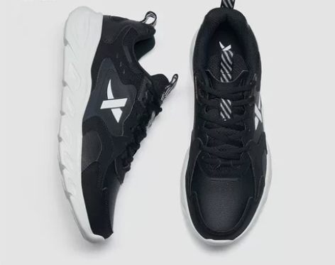 特步运动鞋男鞋2022冬季新款跑步鞋皮面防...