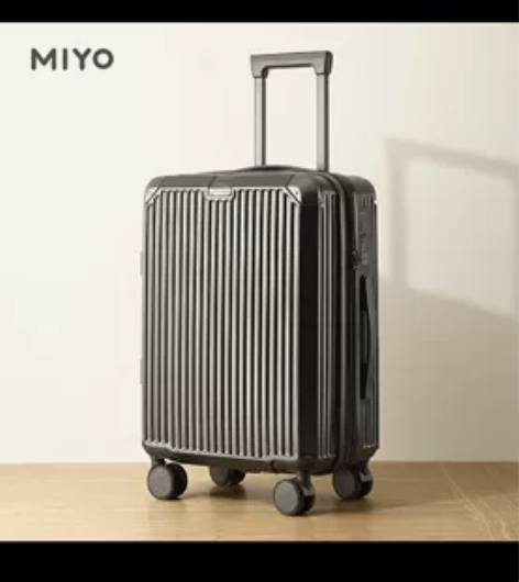 MiYO品牌拉链拉杆箱处理可扩展，干湿分离...