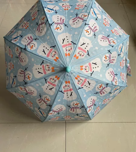 儿童雨伞,雪人宝宝款,样品伞,仅拍照使用过...