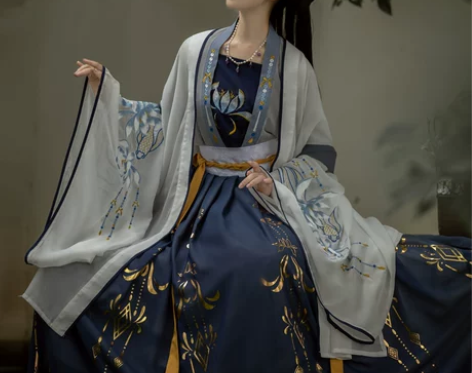千韵岗琼华汉服女正品原创中国风齐腰正版全套...