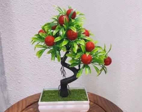 魅力装饰小盆栽 塑料花假花仿真花套装盆景装...