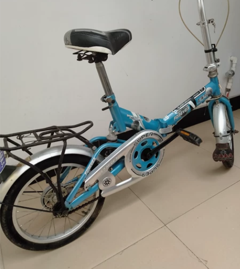 扬州宝应，同城自提，永久折叠自行车成色很好...