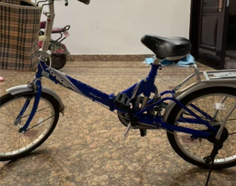 全新永久折叠自行车20寸，8成新，本来买来...