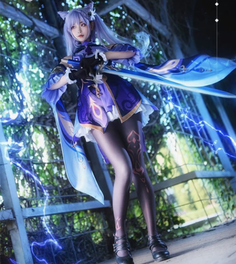 【代友挂】三町目 刻晴cos服 m码，码偏...