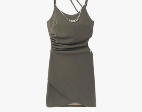 性感辣妹套装挂脖吊带连衣裙女夏季新款甜辣风...