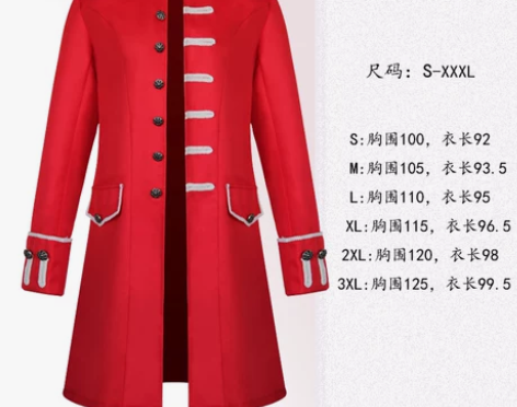 欧美复古燕尾服中世纪绅士男装华丽丽宫廷风金...