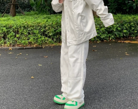 裤子设计感小众高街ins潮秋冬休闲长裤宽松...