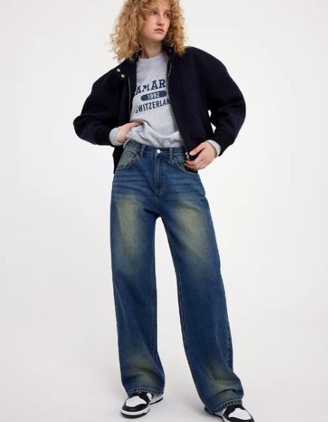 牛仔裤 牛仔裤子ZNE Jeans率性复古...