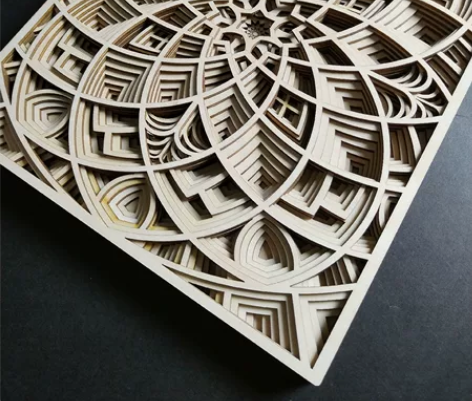 【镂蘭立雕】精品叠雕工艺画 激光层层雕刻，...