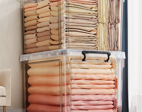 佳帮手收纳箱透明家用衣服裤子玩具乐高零食整...