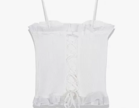 美式甜美绑带修身吊带背心女夏设计感 感兴趣...