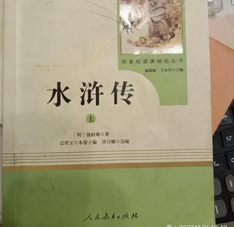 水浒传原著正版初中九年级上册人民教育出版社...