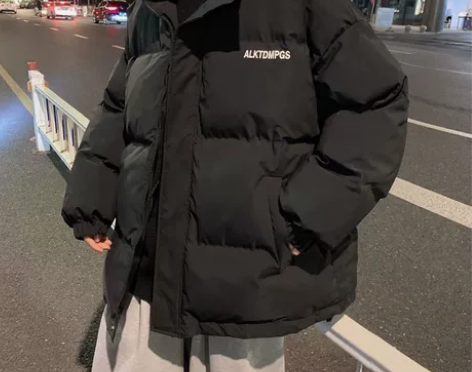 羽绒服男士外套立领潮流宽松冬装加厚港风in...