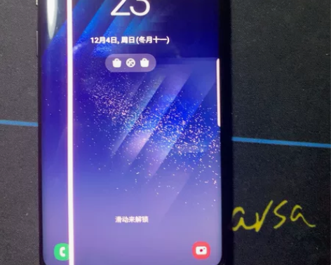 美版三星s8 464 伊拉克成色 屏幕边磕...