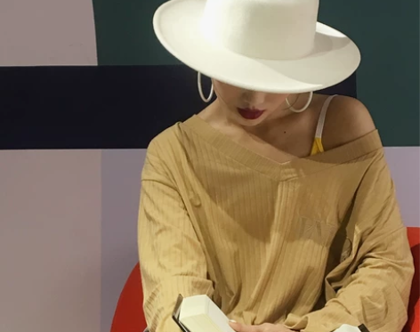 WYZ盖盖街舞爵士礼帽爵士小帽檐毛呢帽子女...