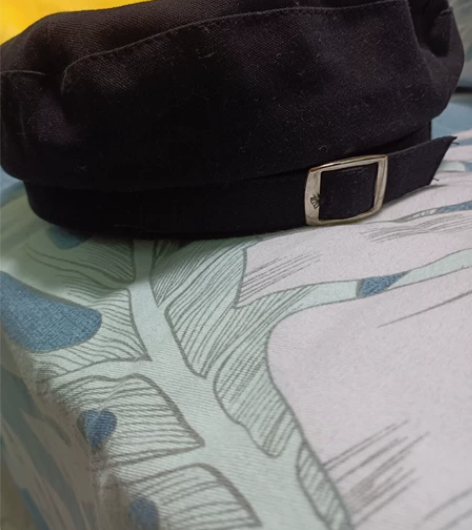 春季新款帅气黑色贝雷帽女法式洋气纯色蓓蕾画...