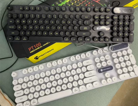 【仓库清仓】键盘鼠标套装发光机械手感电脑笔...