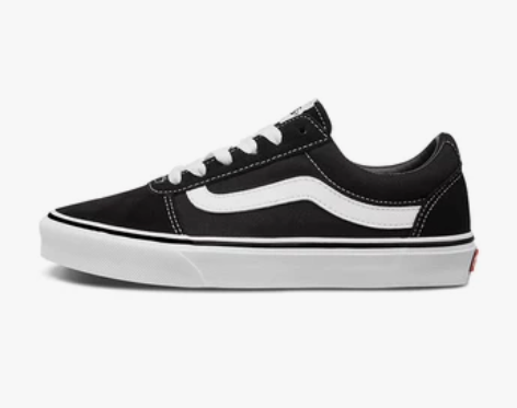 【预售】Vans范斯官方黑白潮流侧边条纹复...
