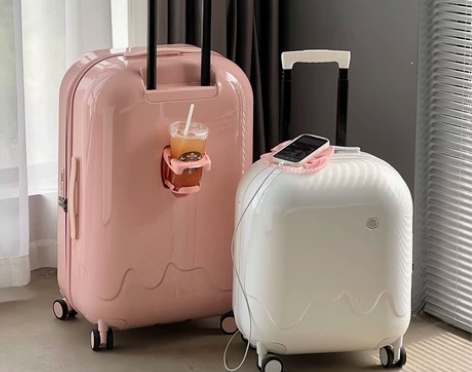 旅行箱 雪糕泡泡行李箱女轻便静音万向轮拉杆...