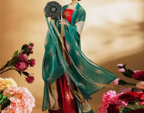 蝉佩汉服女唐制正品原创中国风大袖衫齐胸诃子...