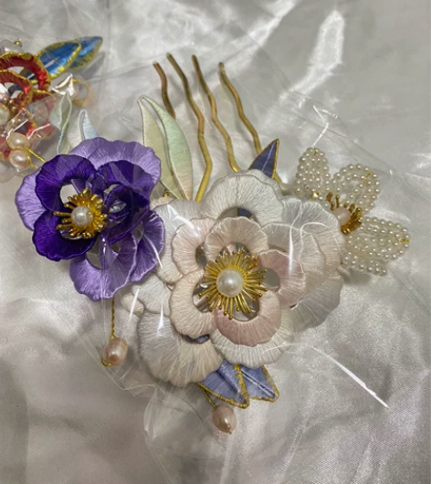 汉服配饰 簪花 古风 实体店清仓 纯手工制作