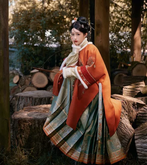 七月夕汉服 剔红海棠后压 同款珍珠后压原创...