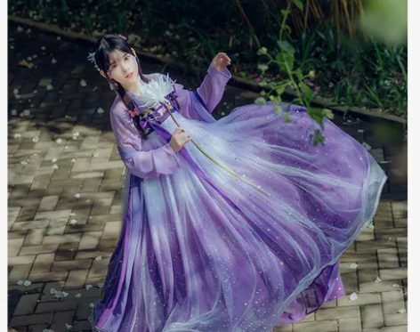 千韵岗家辰莲鱼梦，官方已下架，第一套汉服不...