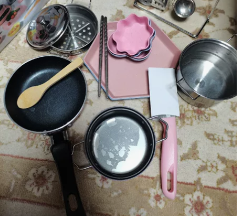 智想【304真煮材质】迷你厨房真煮全套装做...