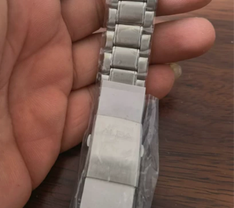 精工ALBA不锈钢表带 全新库存表带，后配...