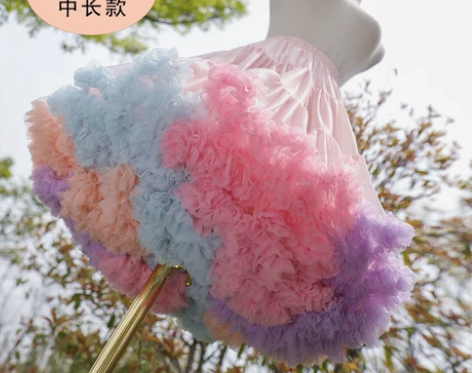 蓬蓬裙 短裙蓬蓬裙裙撑lolita洛丽塔纱...