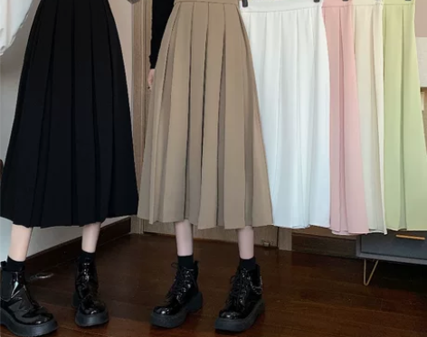 黑色半身裙春季女2022年新款高腰设计感小...