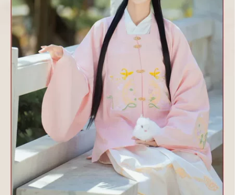 汉尚豪依月凤原创汉服中国风女织金龙纹明制袄...