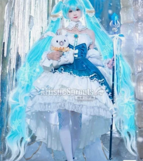 美萌2019雪初音cos l-xl码从头到...
