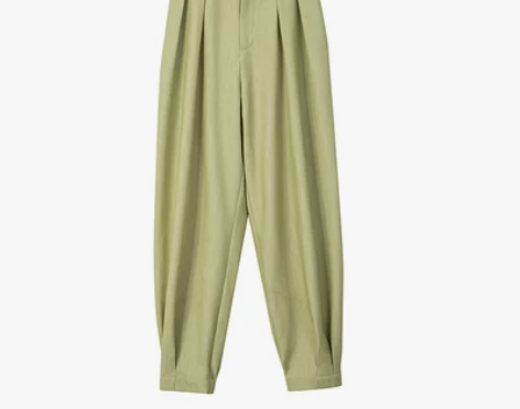 新款韩版高腰宽松显瘦九分灯笼裤子百搭… 感...